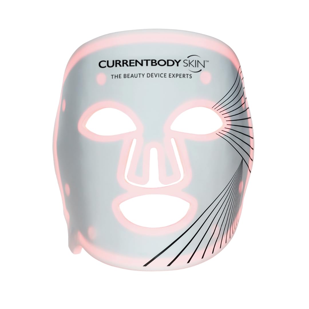 CurrentBody mask front view showing full LED panel and even coverage benefit