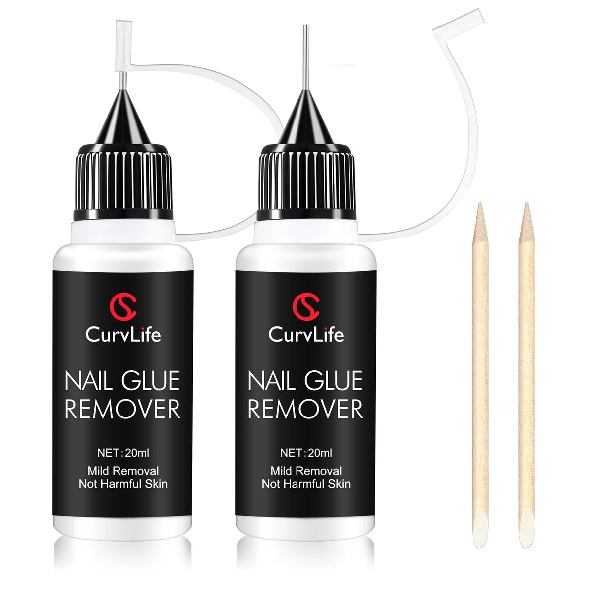 CurvLife front packaging 20ml set showing compact travel bottles and label benefit