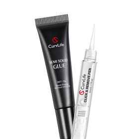 CurvLife front packaging showing kit components and fast adhesion benefits