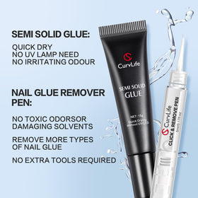 CurvLife gel texture close-up highlighting semi-solid drip-resistant formula