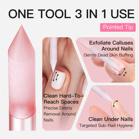 CurvLife kit in use applying press-on nail for quick salon-style results