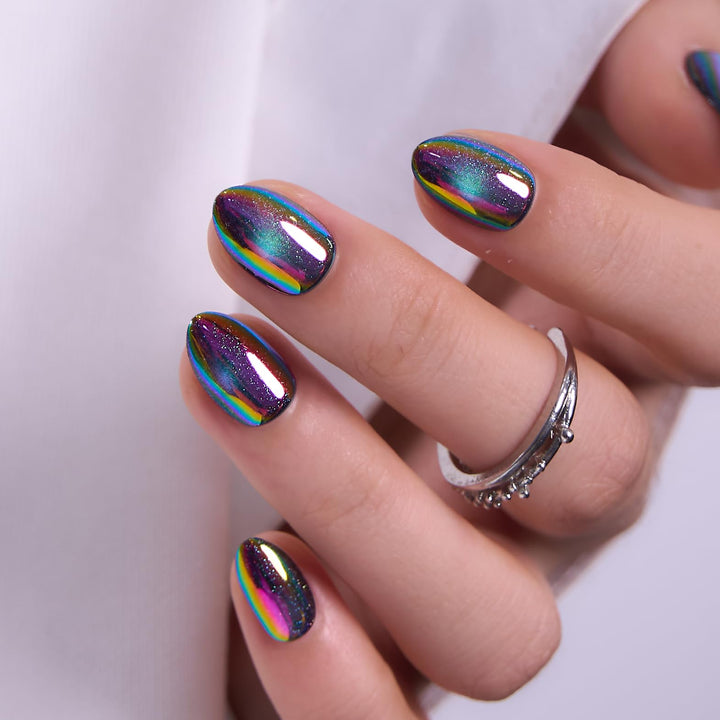 CurvLife front packaging showing neon eclipse nails and kit contents for easy selection