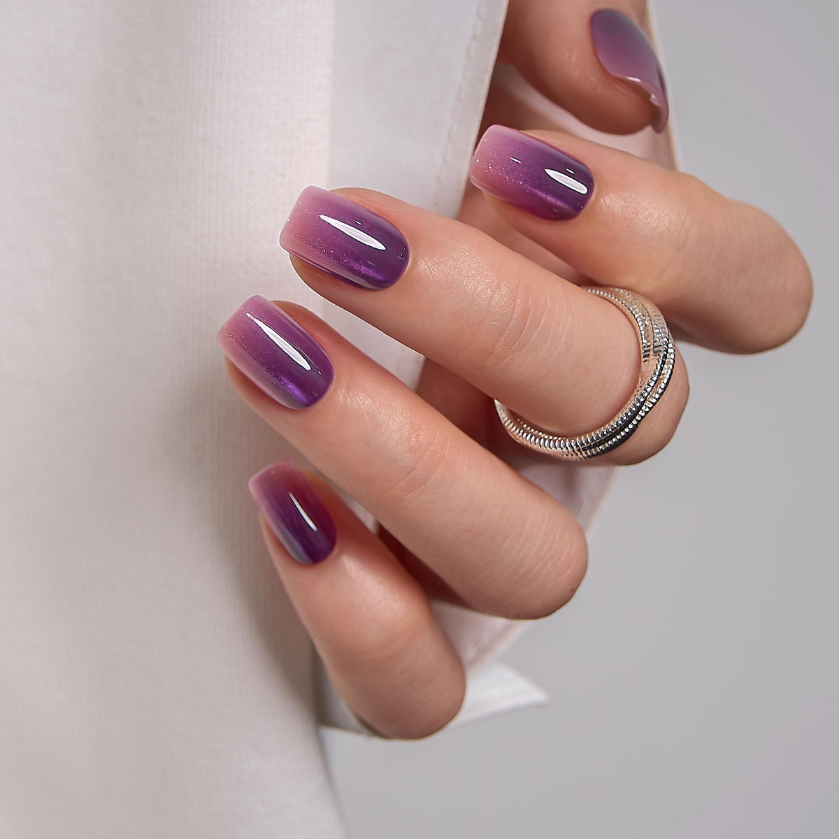 Close-up of CurvLife soft gel texture highlighting glossy durable finish