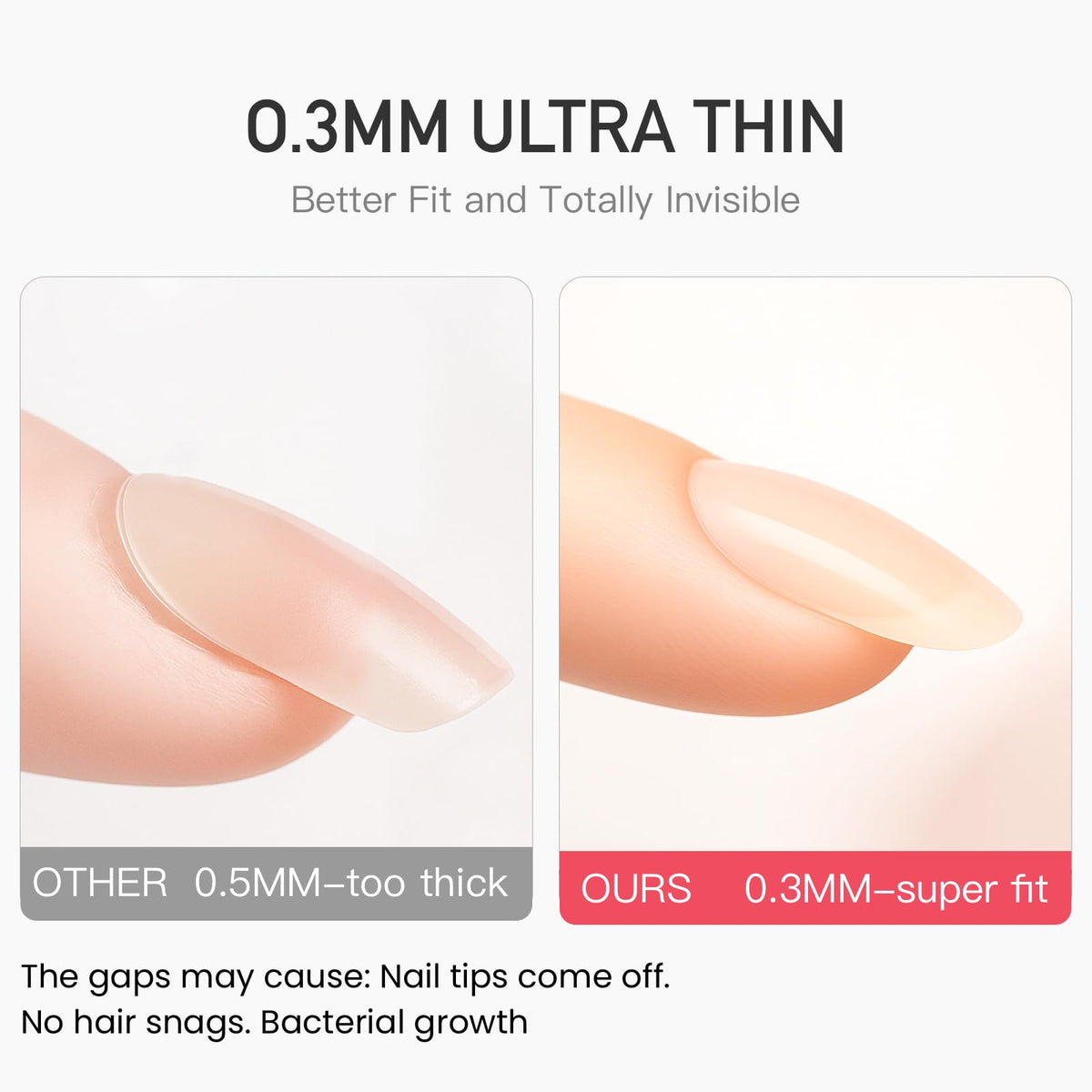 CurvLife close-up of ultra-thin tab texture for seamless fit benefit