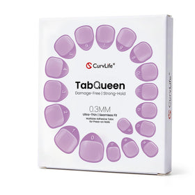 CurvLife front packaging showing 360 tabs and size range benefit