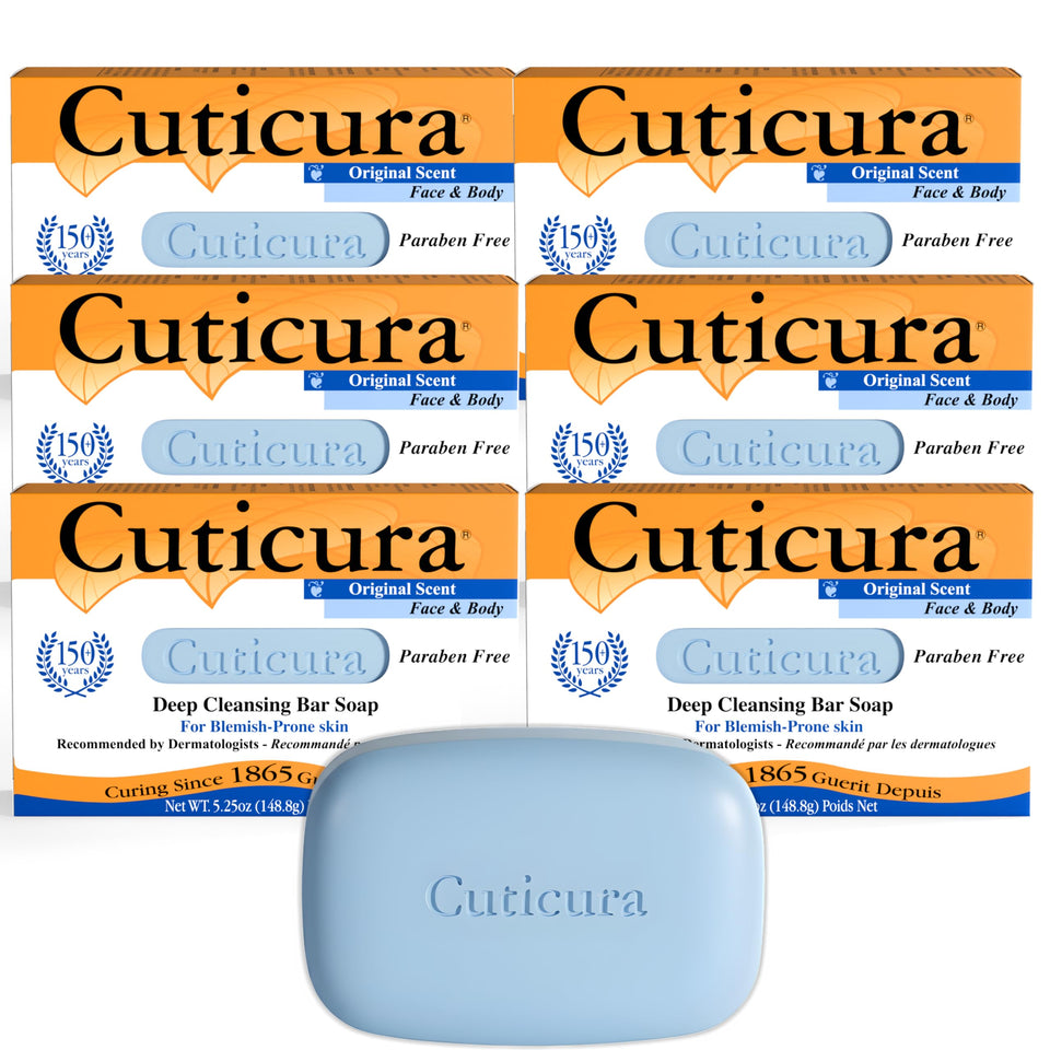 Cuticura six-pack front packaging showing value and consistent care