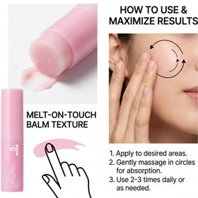 CWYRLTKA applying balm under-eye to hydrate and reduce creasing