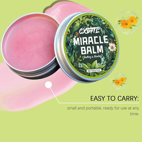 CXDFTL balm on a bathroom shelf in lifestyle scene for daily routine