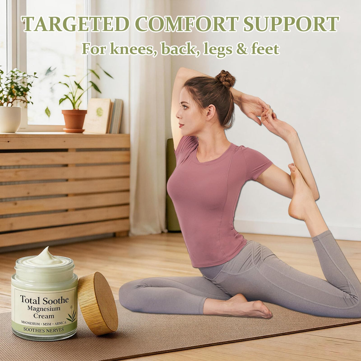 cxuhui botanical arnica and MSM display showing natural ingredient support
