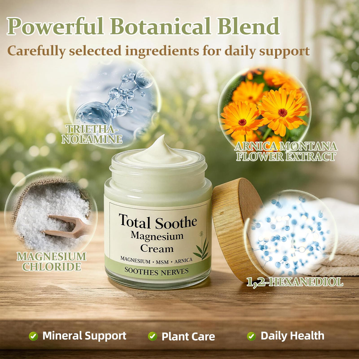 cxuhui closeup ingredient label highlighting magnesium and nutrient benefits