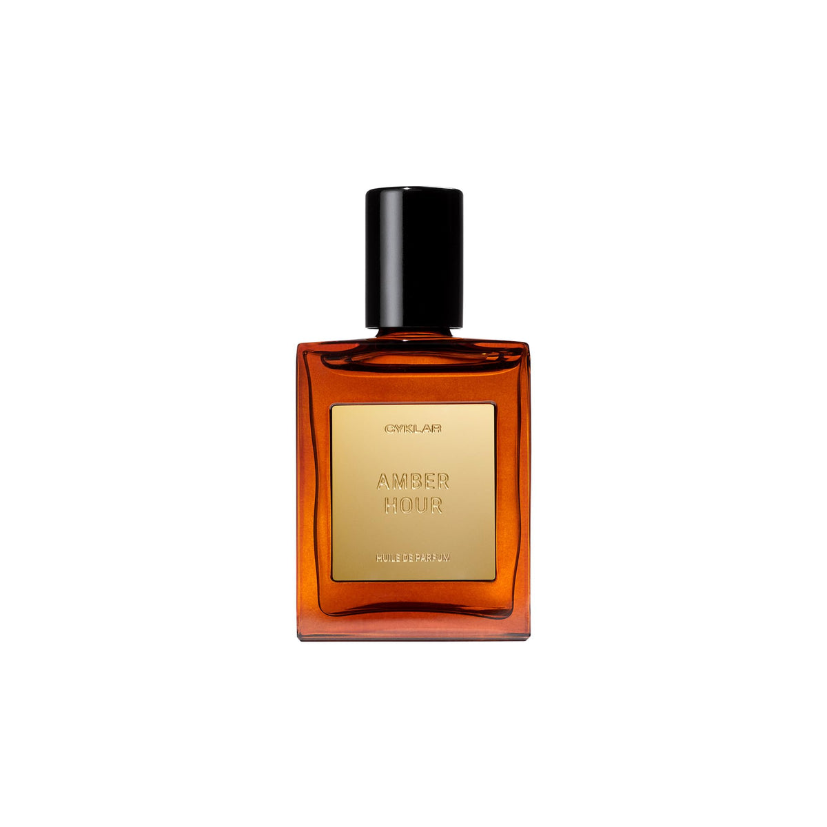 CYKLAR amber hour front packaging showing the 15ml roll-on and elegant label benefit travel-ready