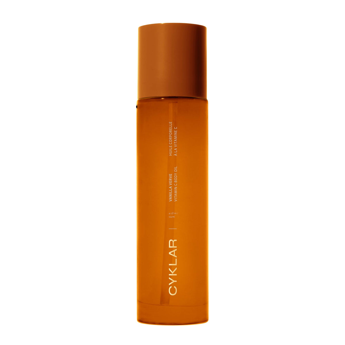 CYKLAR front bottle showing label and 4.2 fl oz size, highlighting easy use