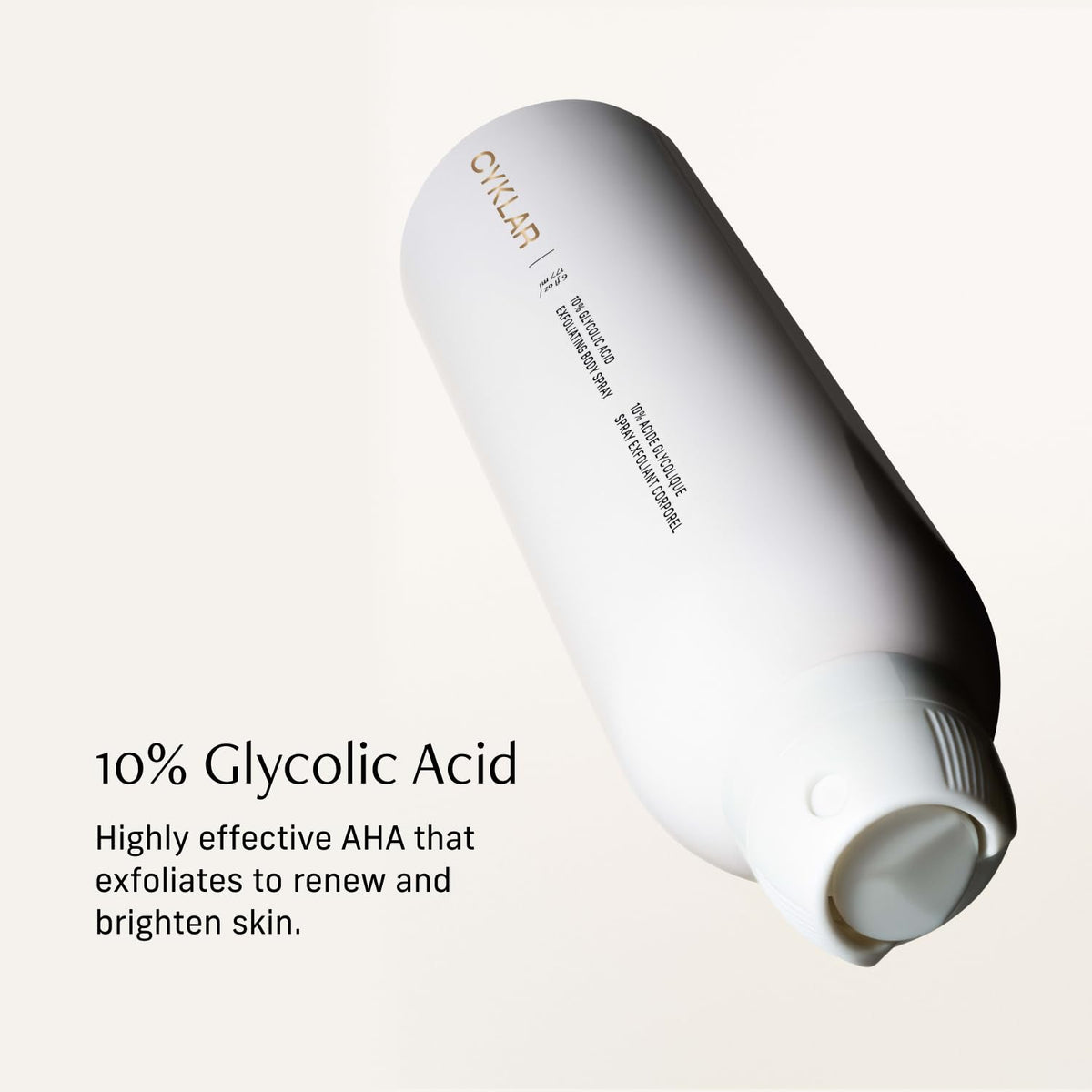 CYKLAR misting onto arm demonstrating fast application and full-body convenience