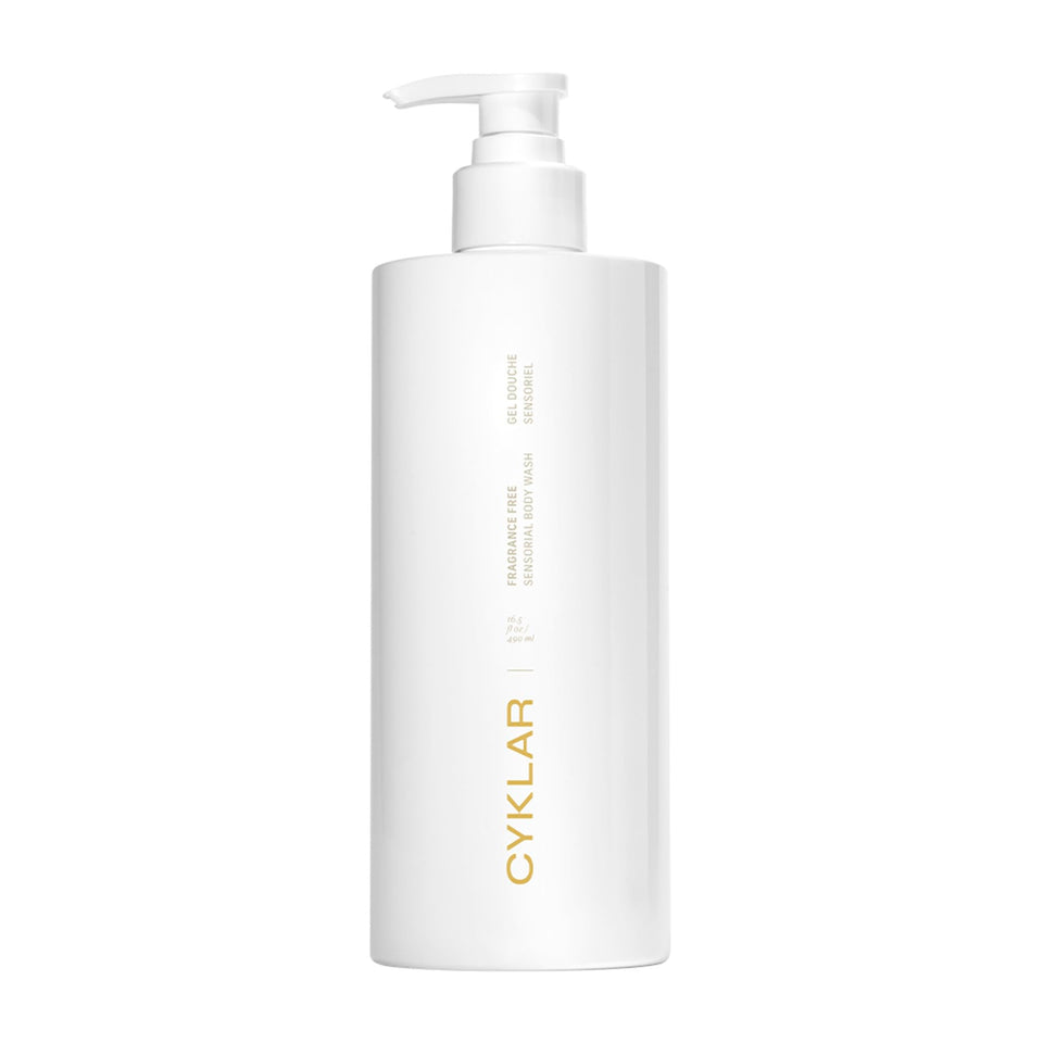 CYKLAR bottle front view showing label and 16.5 oz size, conveys clean luxury
