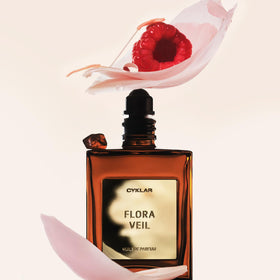 CYKLAR bottle inside a handbag lifestyle photo showing convenience for touch-ups and on-the-go freshness benefit