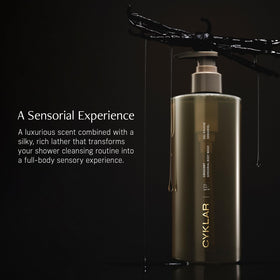 CYKLAR bottle styled on bathroom shelf for lifestyle appeal and daily routine fit