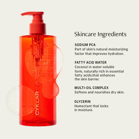 CYKLAR bottle being used in shower with water stream benefit: real-life performance