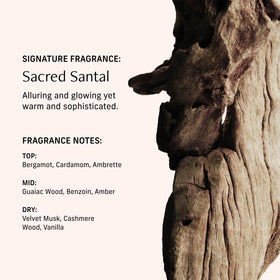CYKLAR Sacred Santal label and ingredients view for transparent product information and trust