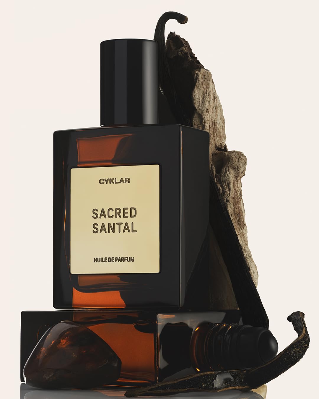 CYKLAR Sacred Santal roller-top detail demonstrating precise application and spill prevention