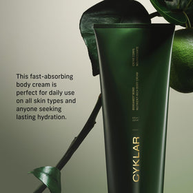 CYKLAR tube open with cream dispensing, showing easy-squeeze tube that preserves product