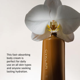 CYKLAR squeezing cream from tube onto hand demonstrating easy dispensing and control