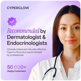 CYPERGLOW in a bathroom grooming scene showing daily routine convenience benefit