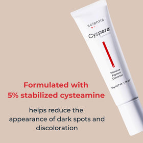 cyspera closeup label showing ingredients and formula transparency