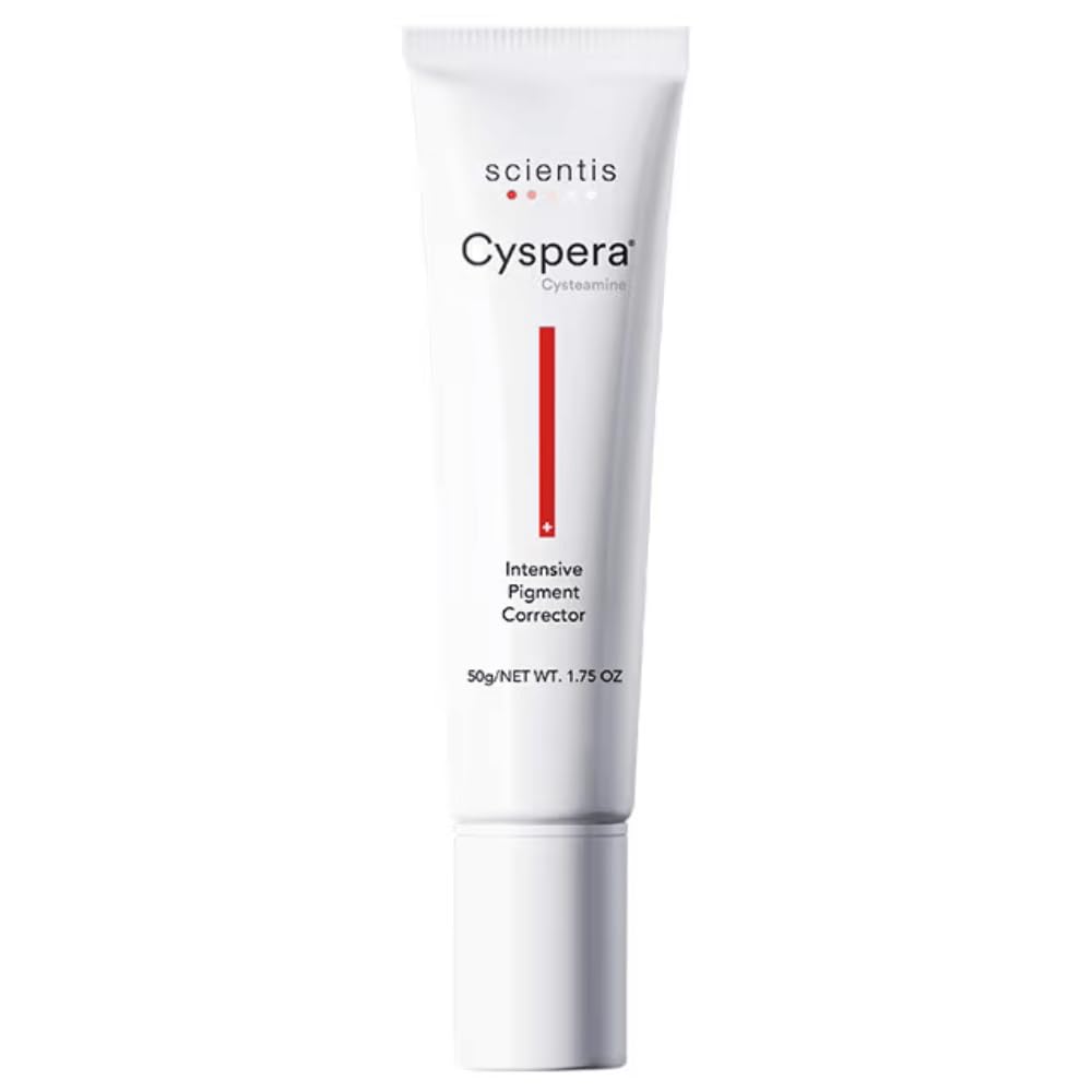cyspera front packaging showing product and branding for targeted brightening
