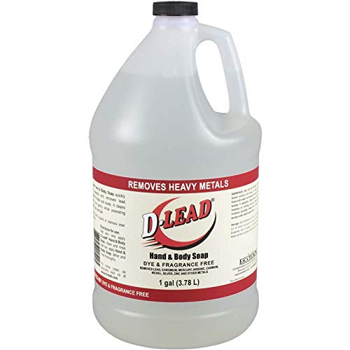 D-Lead gallon bottle front label showing product and industrial cleansing benefit