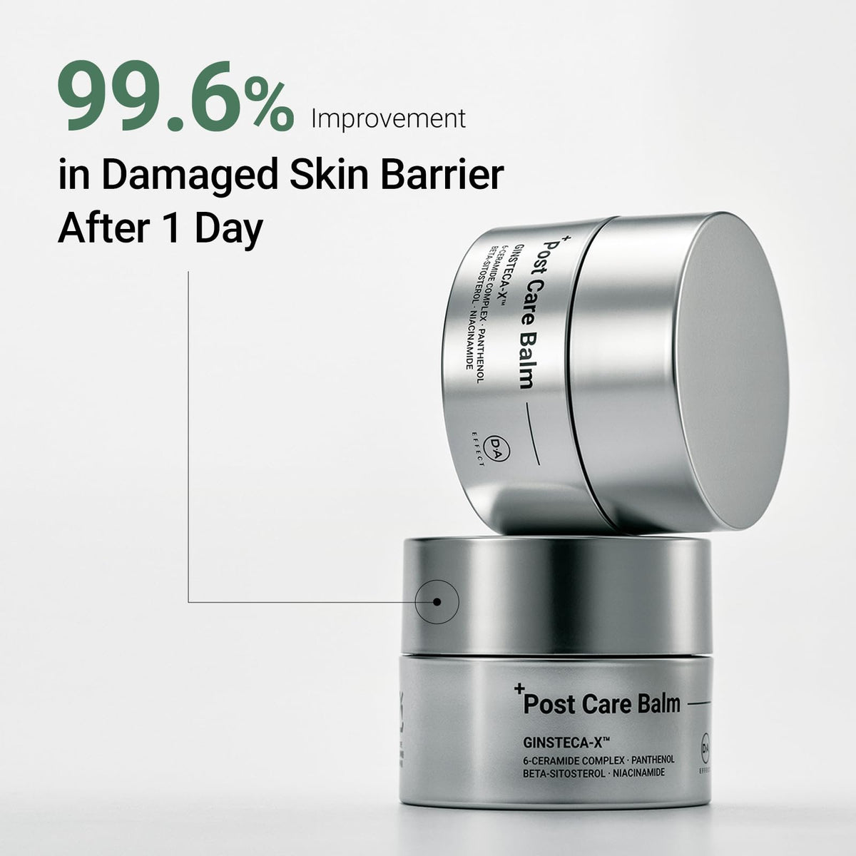 DA EFFECT open jar revealing smooth balm to soothe redness and irritation