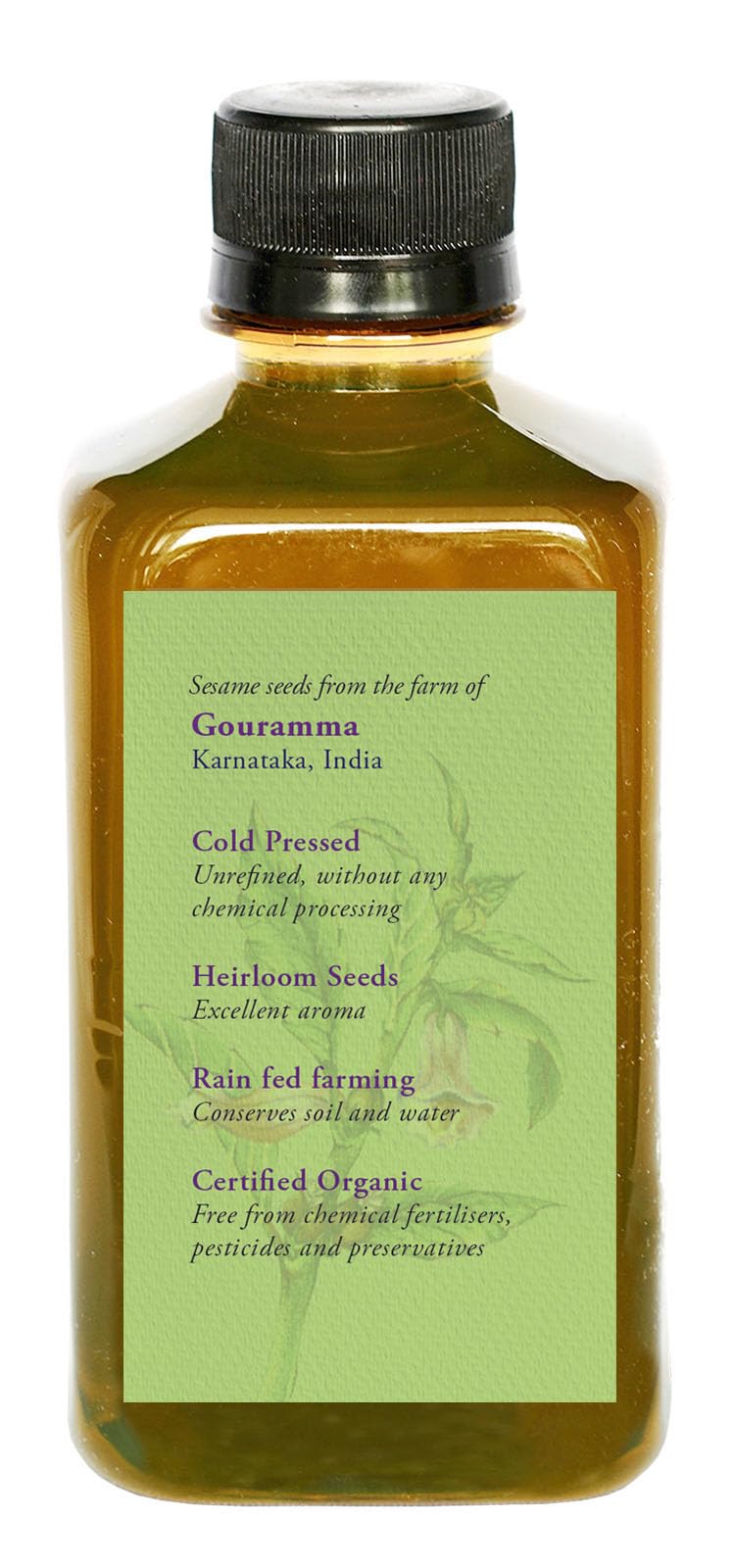 DAANA pouring oil from bottle highlighting smooth texture and absorption