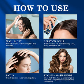 DAAZZS label close-up showing minoxidil biotin niacinamide ingredients benefit
