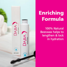 Dabalash size and scale comparison showing serum and mascara dimensions
