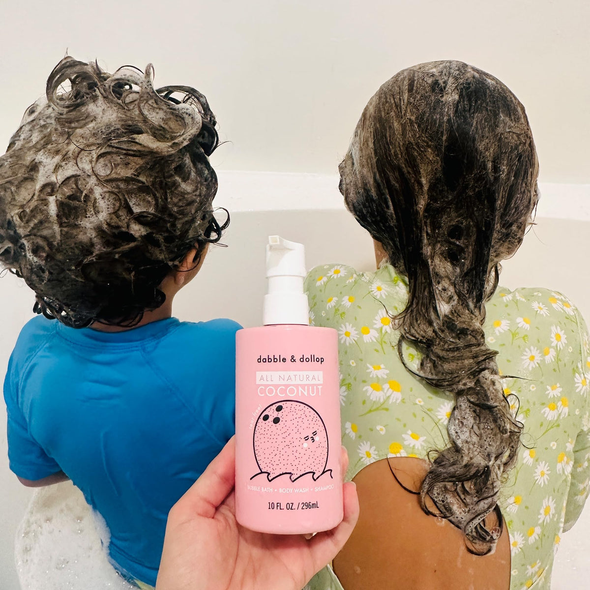 Dabble & Dollop product label listing gentle natural-origin ingredients
