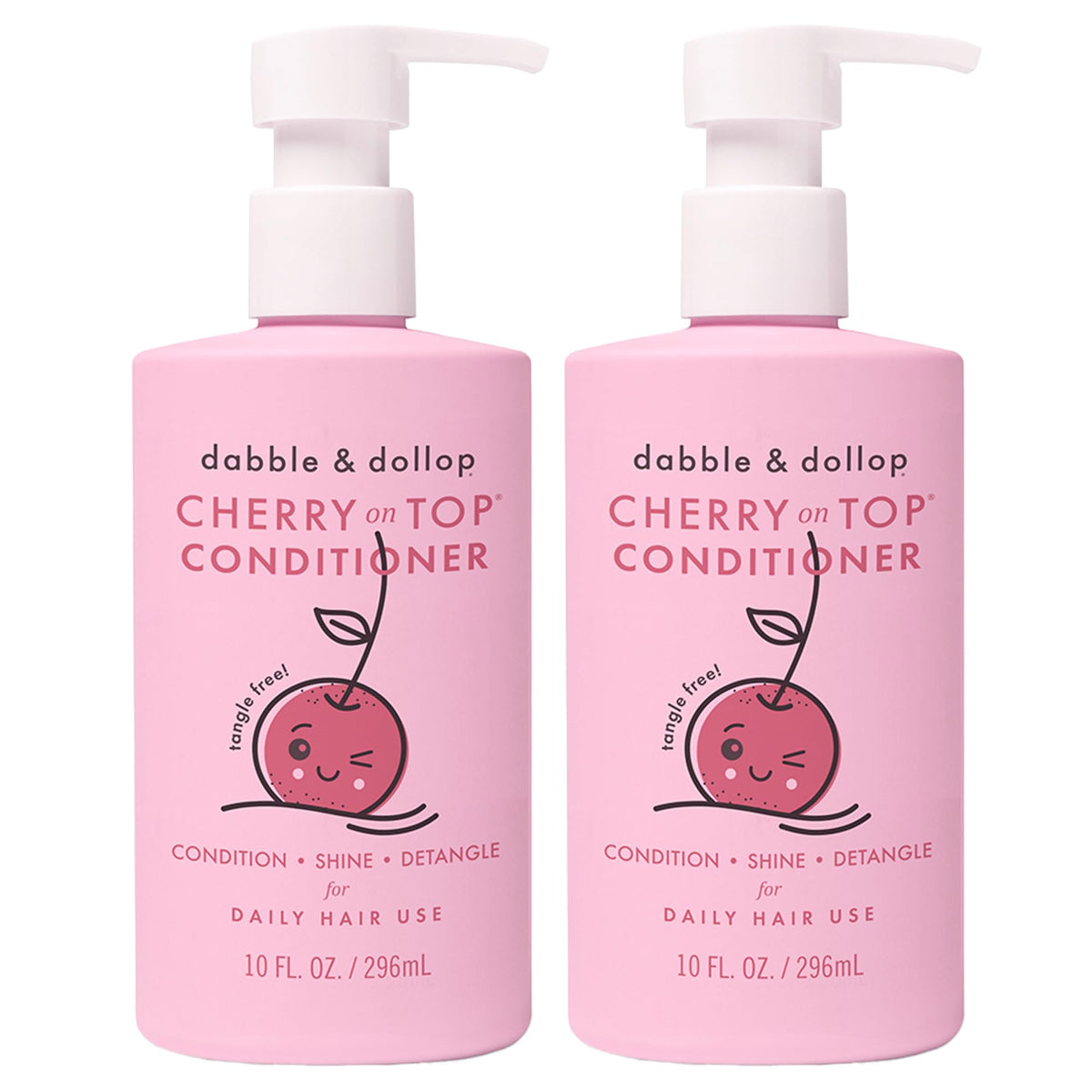 Dabble & Dollop front packaging showing cherry scent and gentle formula benefit