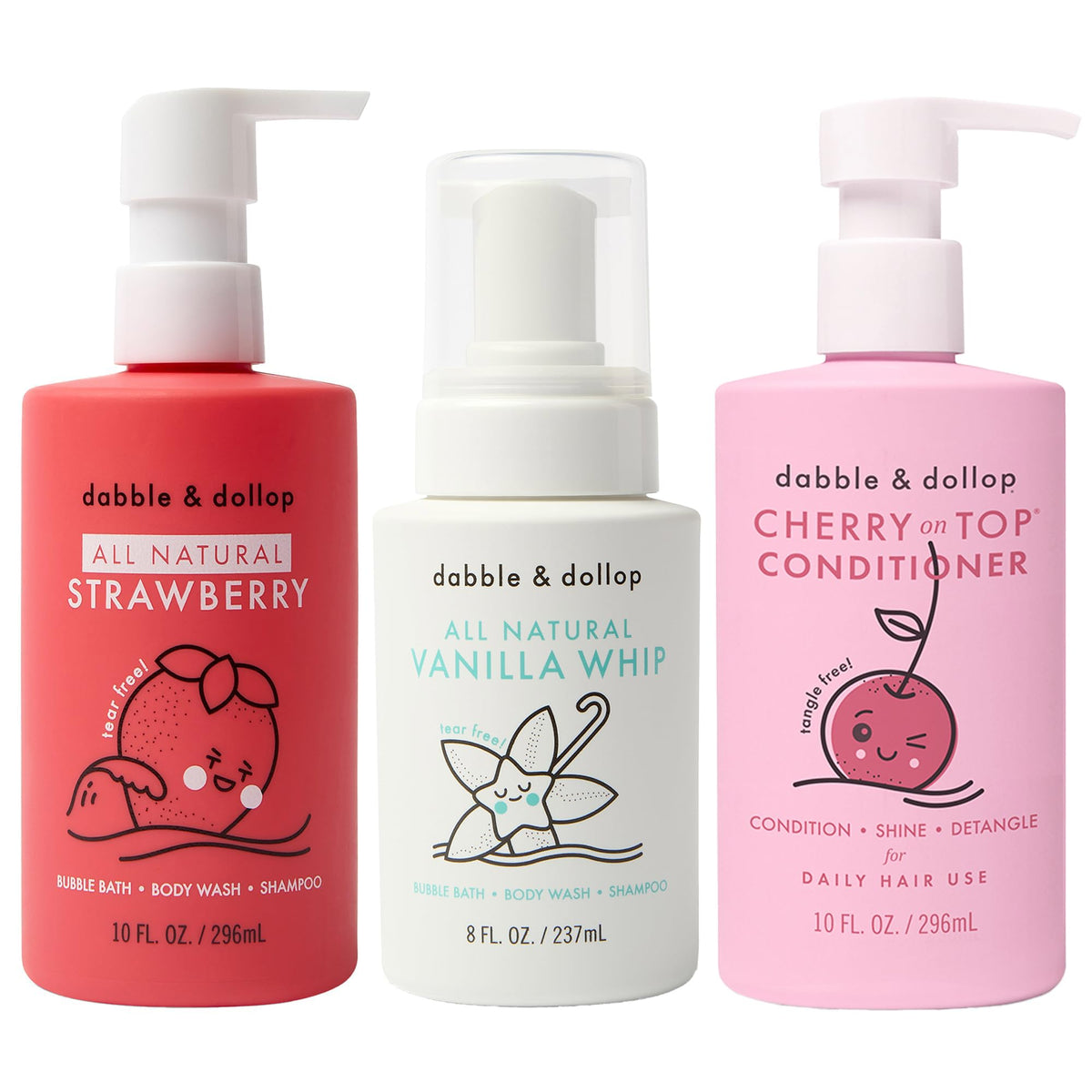 Dabble & Dollop front packaging showing full berry bundle and benefits