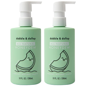Dabble & Dollop front packaging showing honeydew melon scent and 3-in-1 benefit