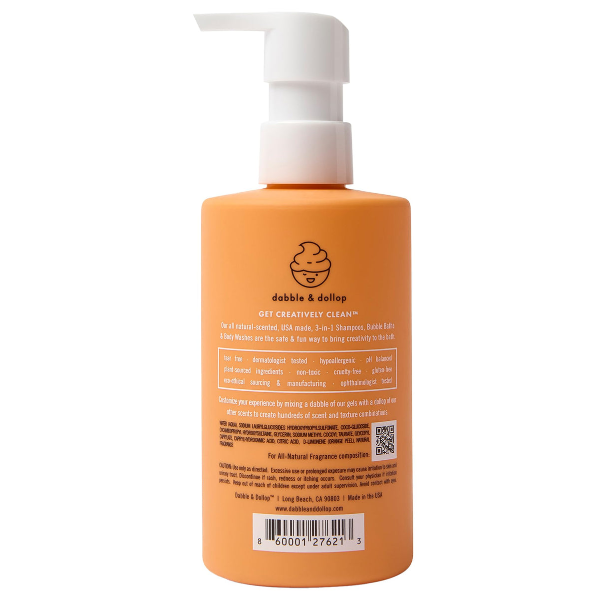 Dabble & Dollop ingredient label closeup highlighting minimal formulation