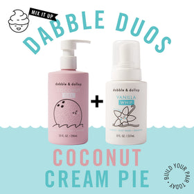Dabble & Dollop ingredient label close-up highlighting clean formula
