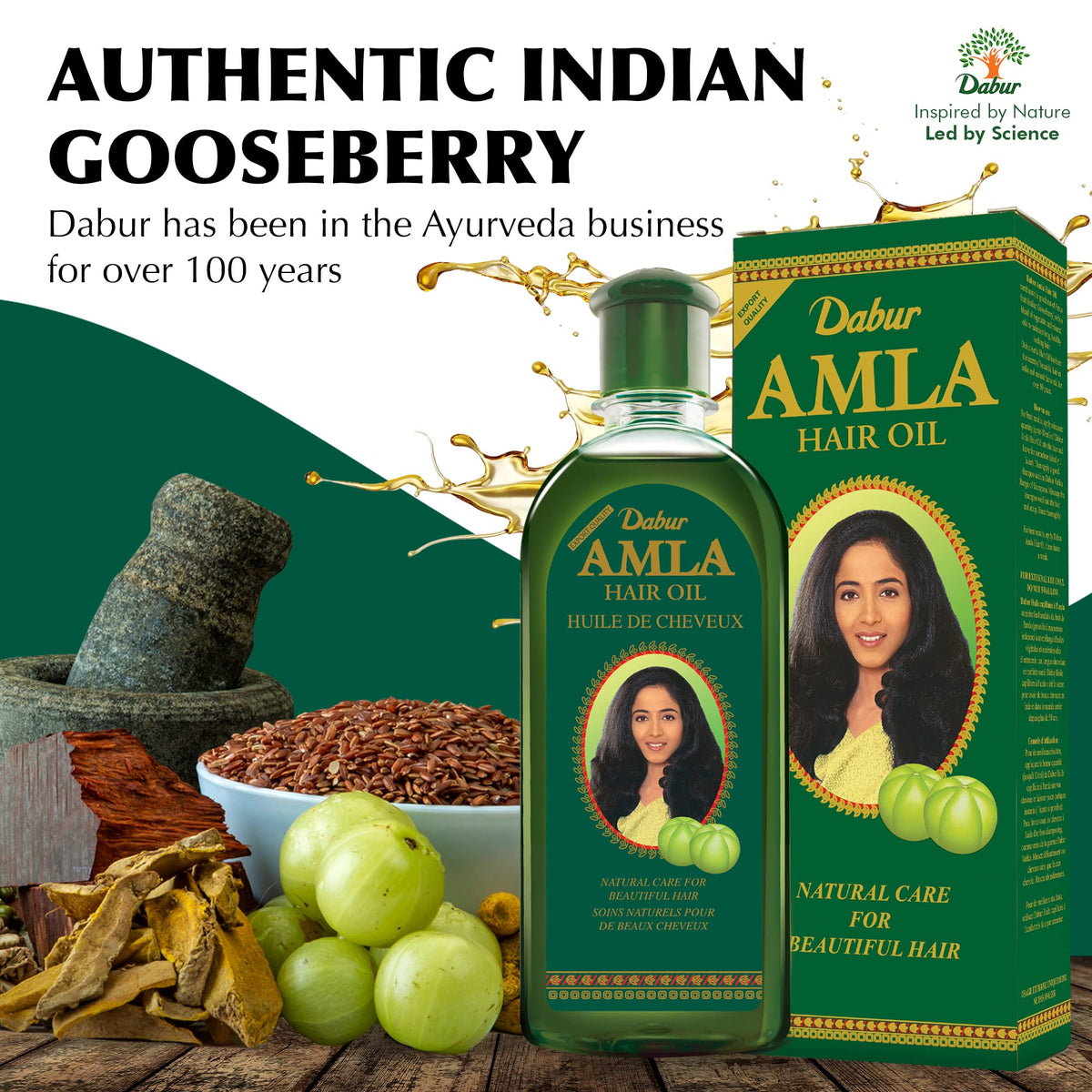 Dabur bottles side-by-side scale comparison indicating value pack benefit
