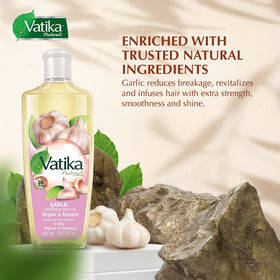 Before and after hair comparison using Dabur Vatika for softer, smoother strands