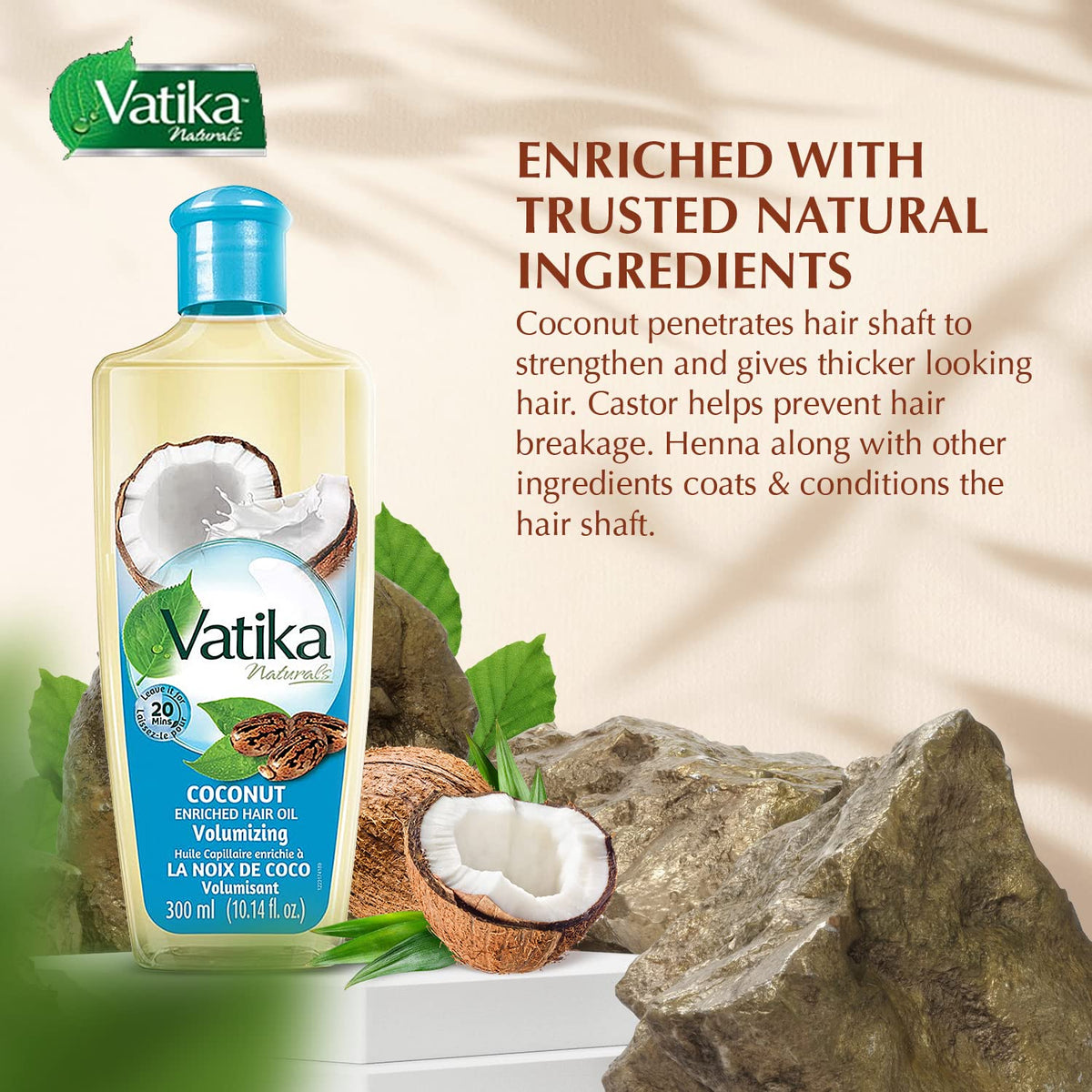 Dabur Vatika lengths application smoothing oil along hair for frizz control and shine