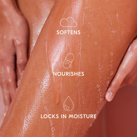 DAE pump and label detail highlighting brand and recyclable packaging benefit