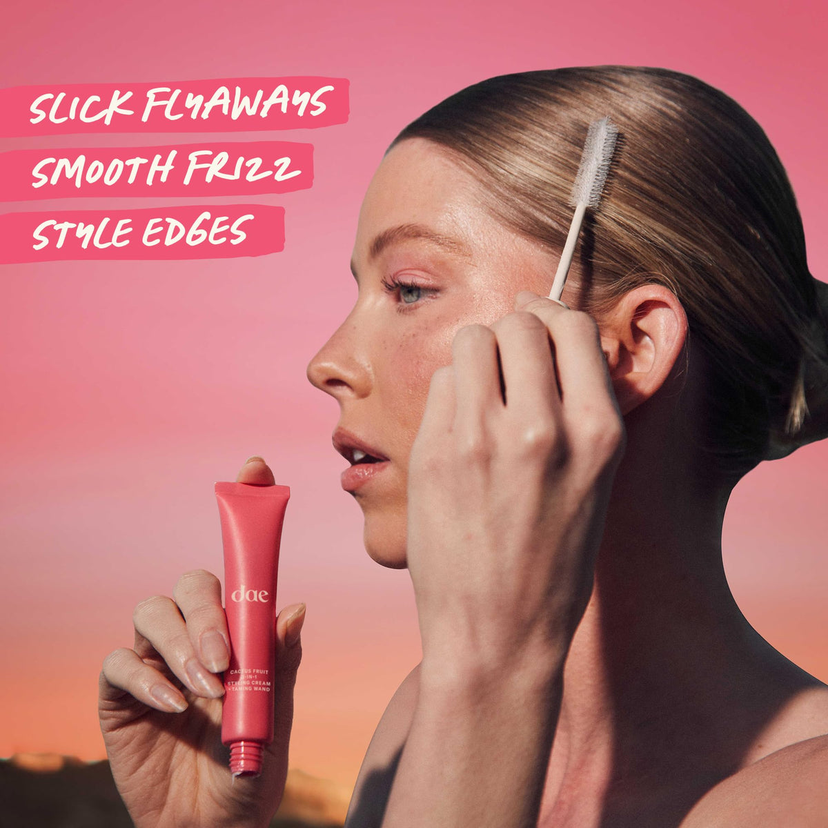 DAE close-up of wand applicator tip for precise edge and flyaway control