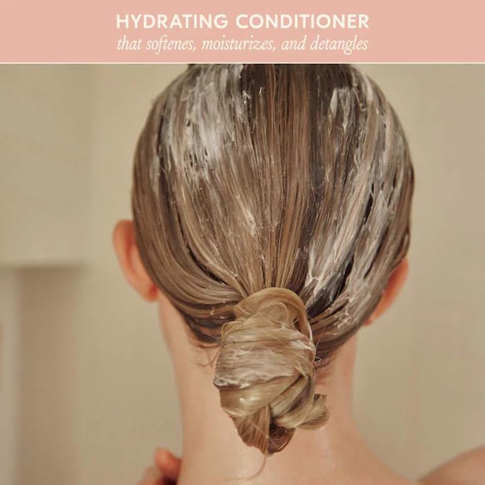 DAE conditioner pump and label detail for easy dispensing