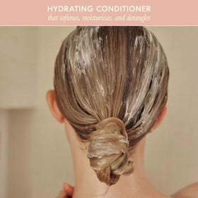 DAE conditioner pump and label detail for easy dispensing