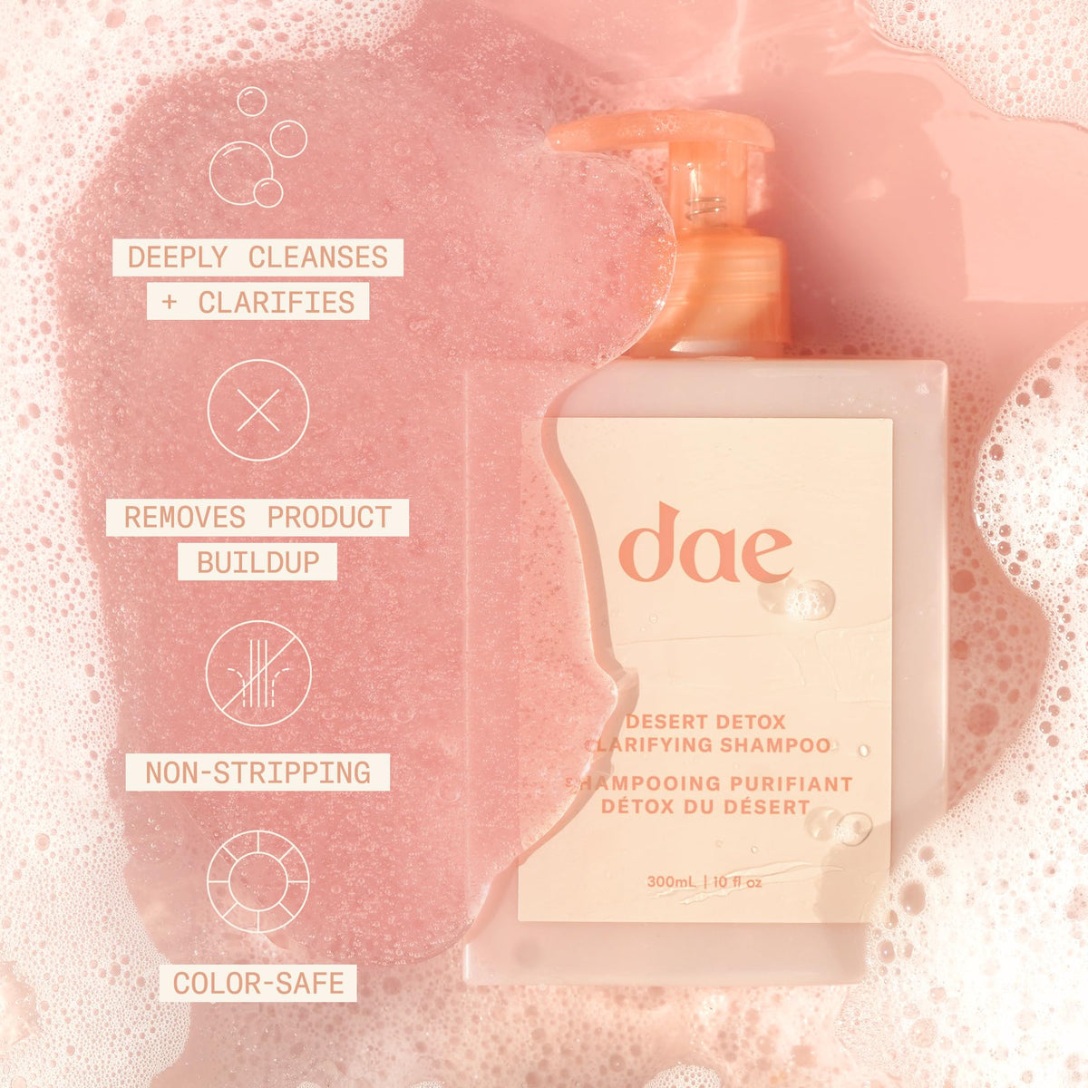 DAE pump cap closeup highlighting easy dispensing and precise use