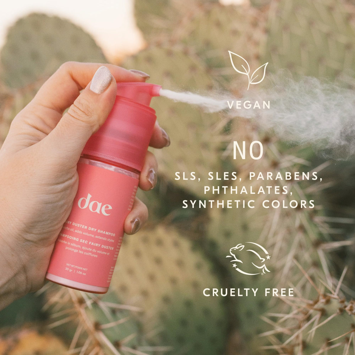 DAE recyclable packaging flatlay communicating eco-friendly, low-waste design