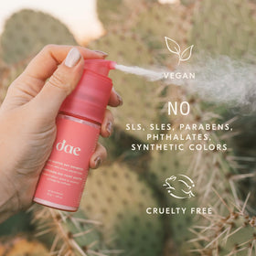 DAE recyclable packaging flatlay communicating eco-friendly, low-waste design