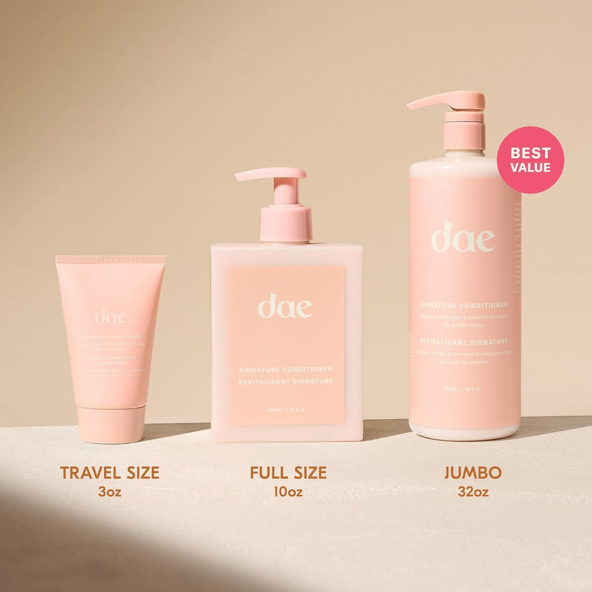 DAE recyclable packaging detail showing eco-friendly benefit